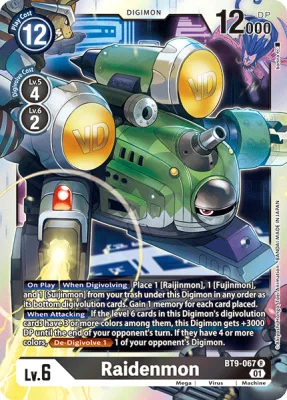 Raidenmon, Digimon card BT9-067