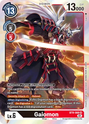 Gaiomon, Digimon card BT9-068