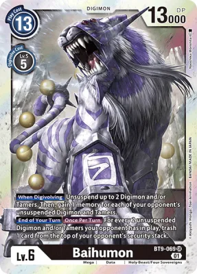 Baihumon, Digimon card BT9-069