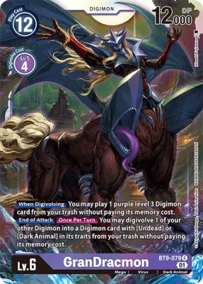 GranDracmon, Digimon card BT9-079