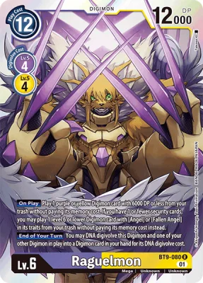 Raguelmon, Digimon card BT9-080