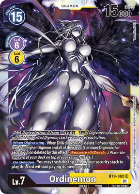 Ordinemon, Digimon card BT9-082