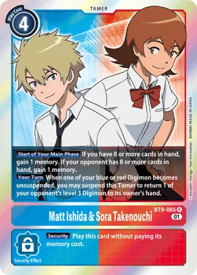 Matt Ishida & Sora Takenouchi, Digimon card BT9-085