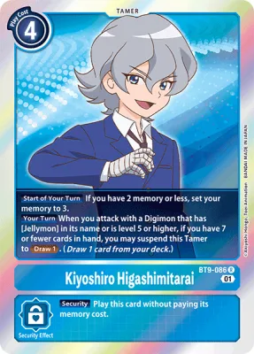 Kiyoshiro Higashimitarai, Digimon card BT9-086