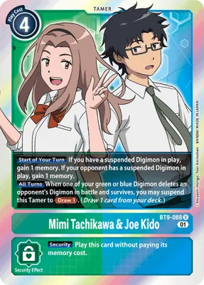 Mimi Tachikawa & Joe Kido, Digimon card BT9-088