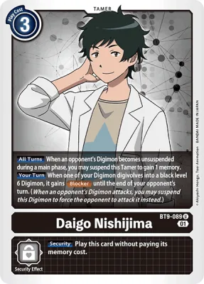 Daigo Nishijima, Digimon card BT9-089