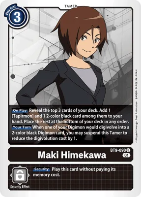 Maki Himekawa, Digimon card BT9-090