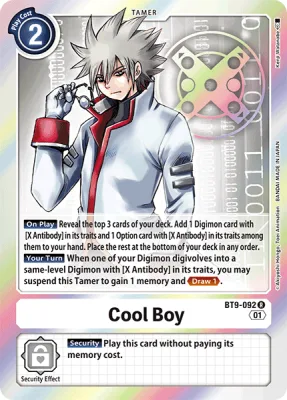 Cool Boy, Digimon card BT9-092