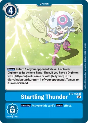 Startling Thunder, Digimon card BT9-096