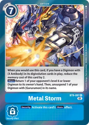 Metal Storm, Digimon card BT9-097