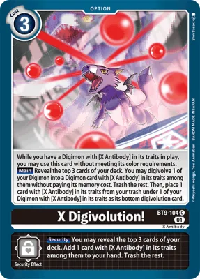X Digivolution!, Digimon card BT9-104