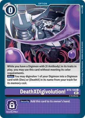 DeathXDigivolution!, Digimon card BT9-106