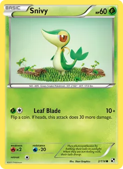 Snivy — Black & White #2, 2011. Illustrated by 5ban Graphics.