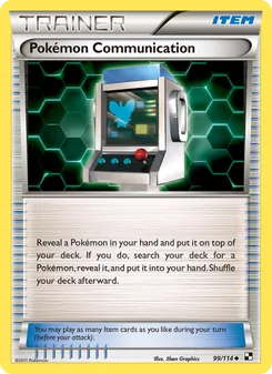 Pokémon Communication — Black & White #99, 2011. Illustrated by 5ban Graphics.