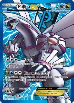 Palkia-EX — Plasma Blast #100, 2013. Illustrated by 5ban Graphics.