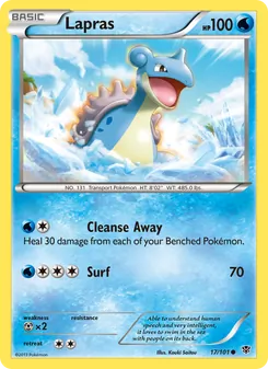 Lapras — Plasma Blast #17, 2013. Illustrated by Kouki Saitou.