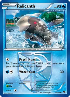 Relicanth — Plasma Blast #24, 2013. Illustrated by 5ban Graphics.