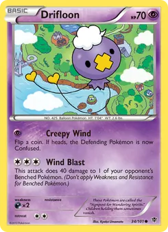 Drifloon — Plasma Blast #34, 2013. Illustrated by Kyoko Umemoto.