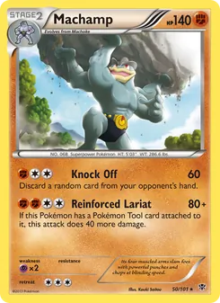 Machamp — Plasma Blast #50, 2013. Illustrated by Kouki Saitou.