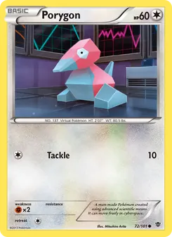Porygon — Plasma Blast #72, 2013. Illustrated by Mitsuhiro Arita.