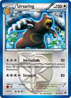 Ursaring — Plasma Blast #76, 2013. Illustrated by 5ban Graphics.