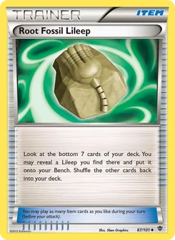 Root Fossil Lileep — Plasma Blast #87, 2013. Illustrated by 5ban Graphics.