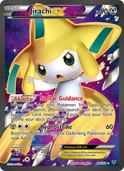 Jirachi-EX — Plasma Blast #98, 2013. Illustrated by 5ban Graphics.