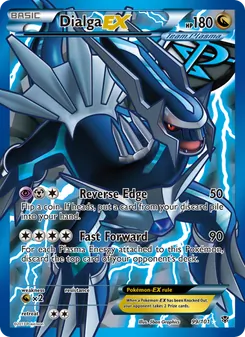 Dialga-EX — Plasma Blast #99, 2013. Illustrated by 5ban Graphics.