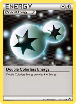 Double Colorless Energy — Legendary Treasures #113, 2013. Illustrated by 5ban Graphics.