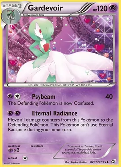 Gardevoir — Legendary Treasures #RC10, 2013. Illustrated by Atsuko Nishida.