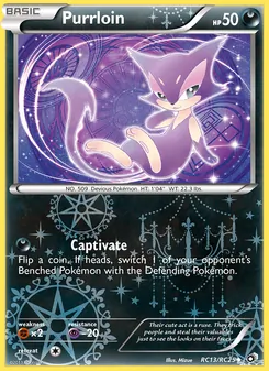 Purrloin — Legendary Treasures #RC13, 2013. Illustrated by Mizue.