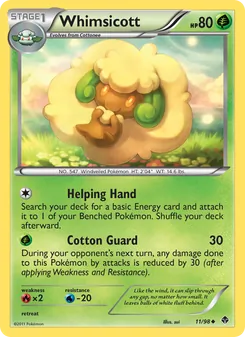 Whimsicott — Emerging Powers #11, 2011. Illustrated by sui.