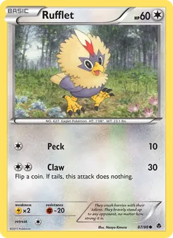 Rufflet — Emerging Powers #87, 2011. Illustrated by Naoyo Kimura.