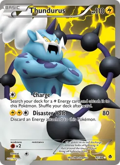 Thundurus — Emerging Powers #97, 2011. Illustrated by 5ban Graphics.