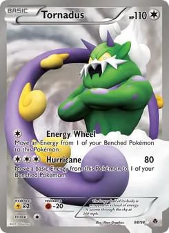 Tornadus — Emerging Powers #98, 2011. Illustrated by 5ban Graphics.