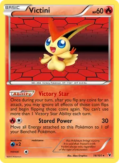 Victini — Noble Victories #14, 2011. Illustrated by 5ban Graphics.