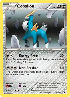 Cobalion — Noble Victories #84, 2011. Illustrated by 5ban Graphics.