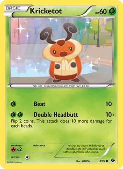 Kricketot — Next Destinies #3, 2012. Illustrated by MAHOU.