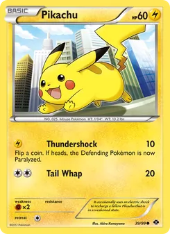 Pikachu — Next Destinies #39, 2012. Illustrated by Akira Komayama.