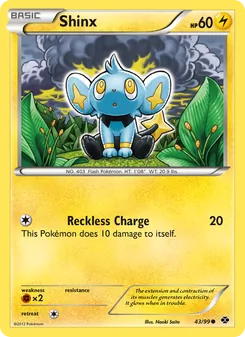 Shinx — Next Destinies #43, 2012. Illustrated by Naoki Saito.