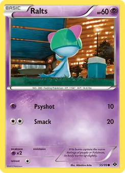 Ralts — Next Destinies #55, 2012. Illustrated by Mitsuhiro Arita.