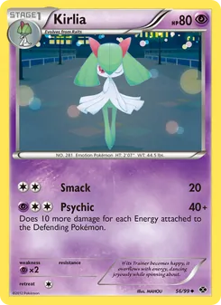 Kirlia — Next Destinies #56, 2012. Illustrated by MAHOU.