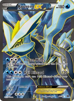 Kyurem-EX — Next Destinies #96, 2012. Illustrated by 5ban Graphics.