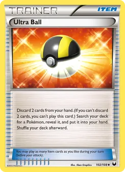 Ultra Ball — Dark Explorers #102, 2012. Illustrated by 5ban Graphics.