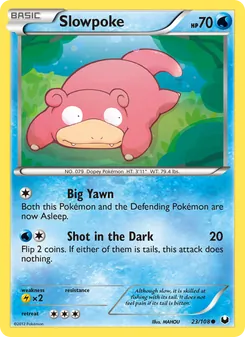 Slowpoke — Dark Explorers #23, 2012. Illustrated by MAHOU.