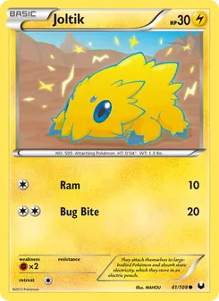 Joltik — Dark Explorers #41, 2012. Illustrated by MAHOU.