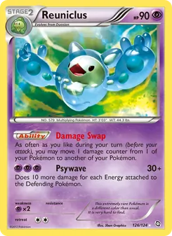 Reuniclus — Dragons Exalted #126, 2012. Illustrated by 5ban Graphics.