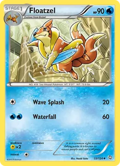 Floatzel — Dragons Exalted #33, 2012. Illustrated by Naoki Saito.