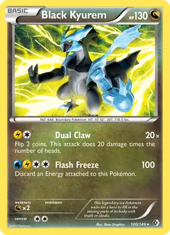 Black Kyurem — Boundaries Crossed #100, 2012. Illustrated by 5ban Graphics.