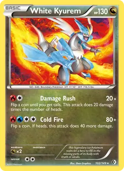 White Kyurem — Boundaries Crossed #102, 2012. Illustrated by 5ban Graphics.